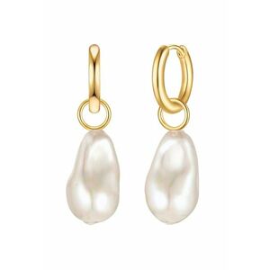 Cercei drop de aur de 14K filat - cu perle imagine