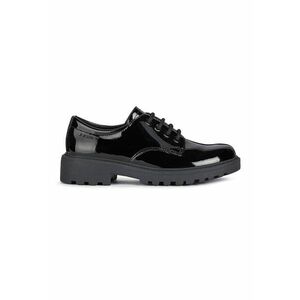 Pantofi derby de piele ecologica lacuita imagine