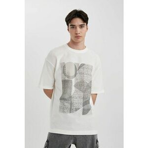 Tricou de bumbac cu model grafic imagine