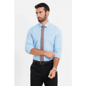 Camasa regular fit cu guler ascutit imagine