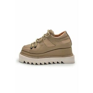 Pantofi flatform de piele imagine