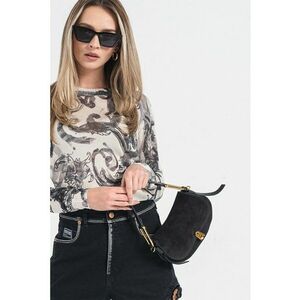 Pulover crop cu maneci cazute imagine