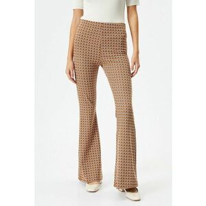 Pantaloni evazati cu imprimeu grafic imagine