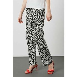 Blugi cu croiala dreapta si imprimeu zebra imagine