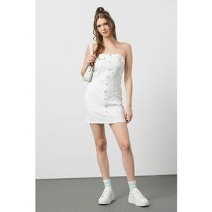 Rochie de denim fara maneci imagine