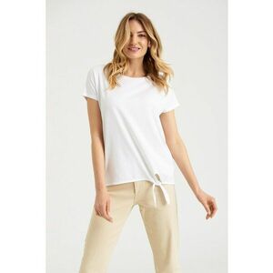Tricou din amestec de modal cu nod lateral imagine
