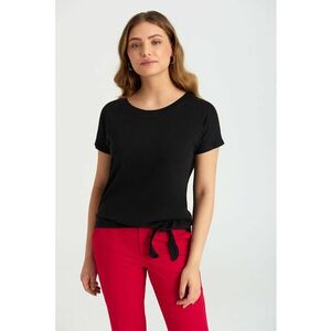Tricou din amestec de modal cu nod lateral imagine
