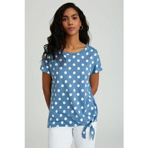Tricou din amestec de modal cu nod lateral imagine