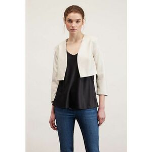 Jacheta crop de piele ecologica imagine