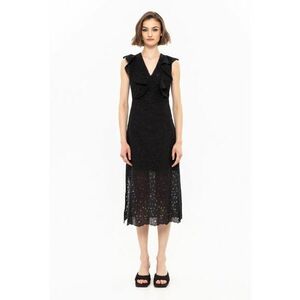 Rochie din amestec de bumbac cu broderie imagine