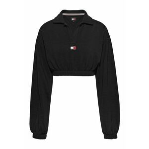 Bluza crop cu decolteu polo imagine