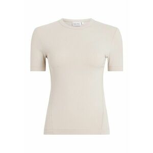 Tricou din amestec de modal cu decolteu la baza gatului imagine