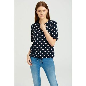 Bluza scurta cu imprimeu - imagine