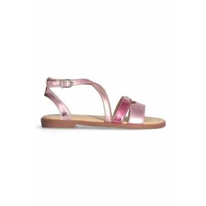 Sandale de piele cu talpa plata imagine