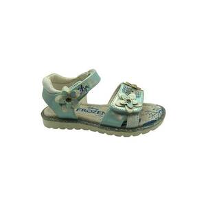 Sandale cu velcro si aplicatii florale imagine