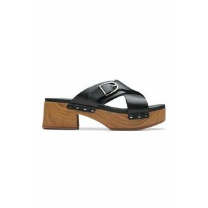 Papuci de piele cu toc Sivanne Walk imagine
