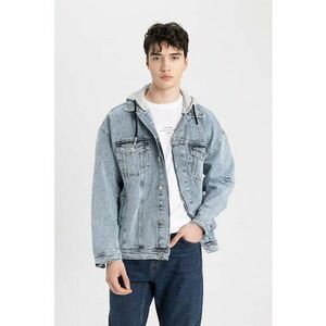 Jacheta de denim cu maneci cazute imagine