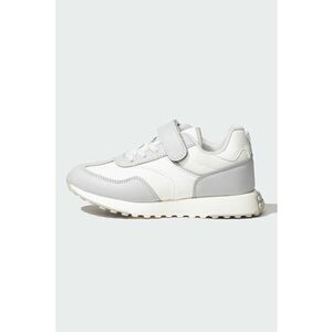 Pantofi sport din piele ecologica si material textil cu velcro imagine