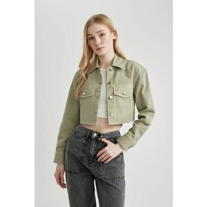 Camasa crop din denim imagine
