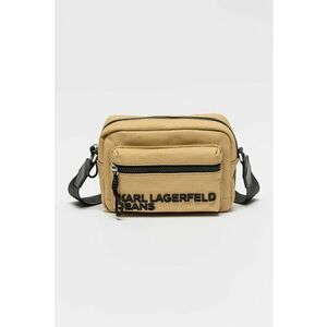 Geanta crossbody de bumbac cu bareta ajustabila cu logo imagine