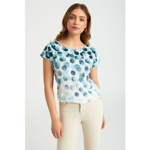 Bluza cu decolteu rotund si model imagine