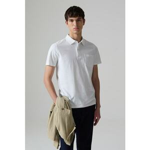 Tricou polo de bumbac cu buzunar aplicat imagine