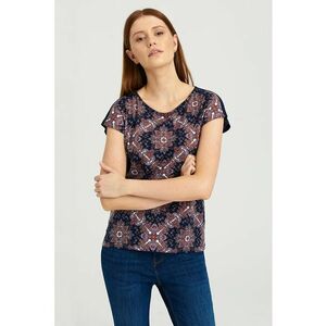 Bluza cu decolteu rotund si imprimeu imagine