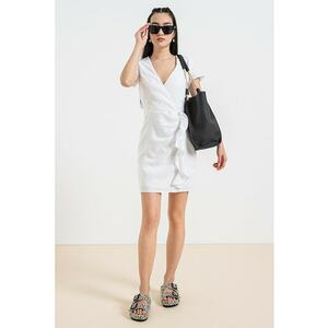 Rochie mini cu decolteu cache coeur imagine