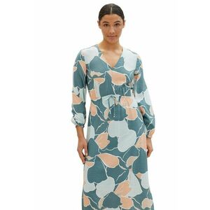 Rochie midi cu decolteu in V si cordon imagine