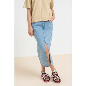Fusta din denim cu slit frontal imagine