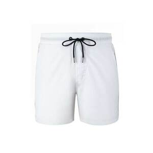 Pantaloni scurti de baie cu logo lateral si buzunare cu fermoar Seabeat 28987 imagine