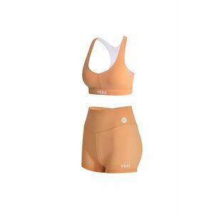 Set de top cu decolteu in V si colanti scurti pentru fitness Celeb imagine