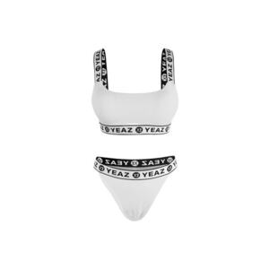 Costum de baie din doua piese cu benzi logo BAGATELLE 28997 imagine