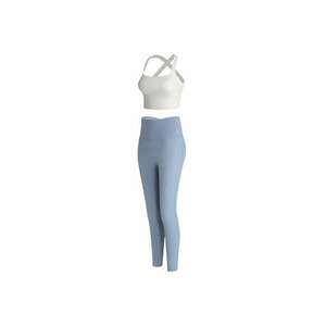 Set de top crop si colanti pentru antrenament - 2 piese imagine