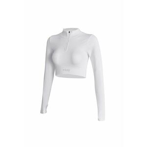 Bluza crop cu fermoar scurt pentru antrenament imagine