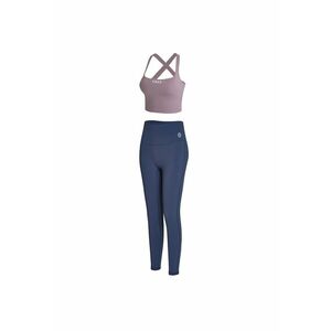 Set de top crop si colanti pentru antrenament - 2 piese imagine