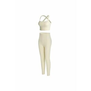 Set de top crop si colanti pentru antrenament - 2 piese imagine