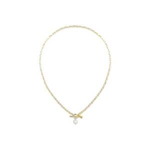 Colier placat cu aur de 18K si perla de apa dulce imagine