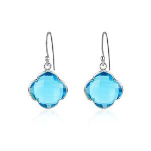 Cercei de argint veritabil cu topaz Capucine imagine