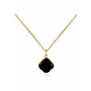 Colier de argint veritabil 925 decorat cu onyx CAPUCINE 29567 imagine