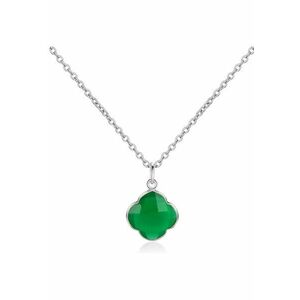 Colier de argint veritabil 925 decorat cu onyx verde CAPUCINE 29571 imagine