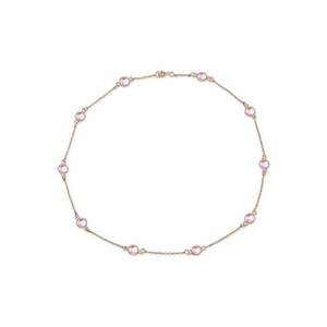Colier de argint decorat cu zirconia Lavande imagine