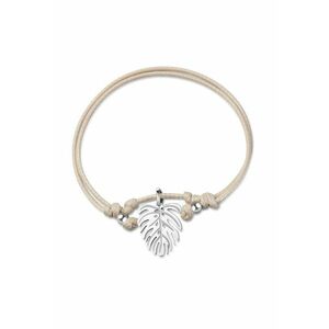 Bratara-snur cu talisman in forma de frunza Jungle imagine