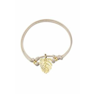 Bratara-snur cu talisman in forma de frunza Jungle imagine