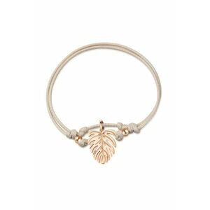 Bratara-snur cu talisman in forma de frunza Jungle imagine