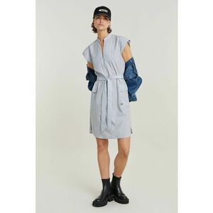 Rochie de bumbac cu cordon in talie imagine