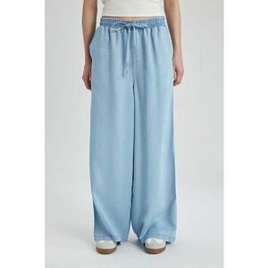 Pantaloni din lyocell cu croiala ampla imagine