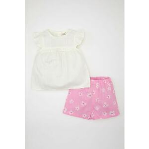 Set de pantaloni scurti si bluza de bumbac imagine