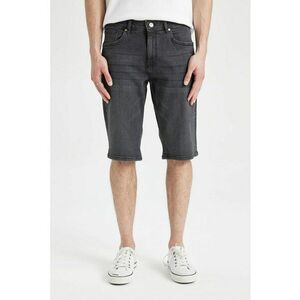 Bermude de denim cu 5 buzunare imagine