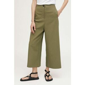 Pantaloni crop cu dungi discrete imagine